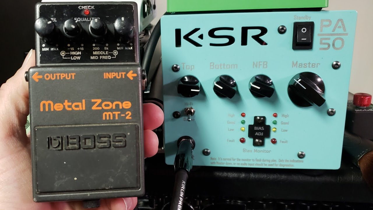 Boss Metal Zone + KSR PA50 - YouTube