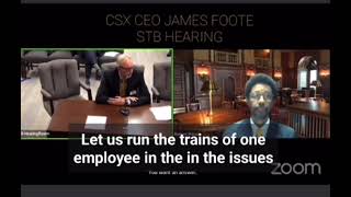 Jim Foote (CSX CEO) telling all of his employees to fxck off in a few words #shorts