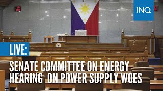 LIVE: Senate Committee on Energy hearing on power supply woes