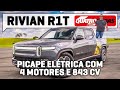 Rivian r1t  picape rival da tesla cybertruck  que custa r 1 milhonobrasil