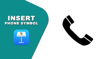 How to insert phone symbol in Apple Keynote
