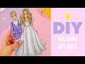 WEDDING CLOTHES DRESS UP | PAPER CRAFTS TUTORIAL