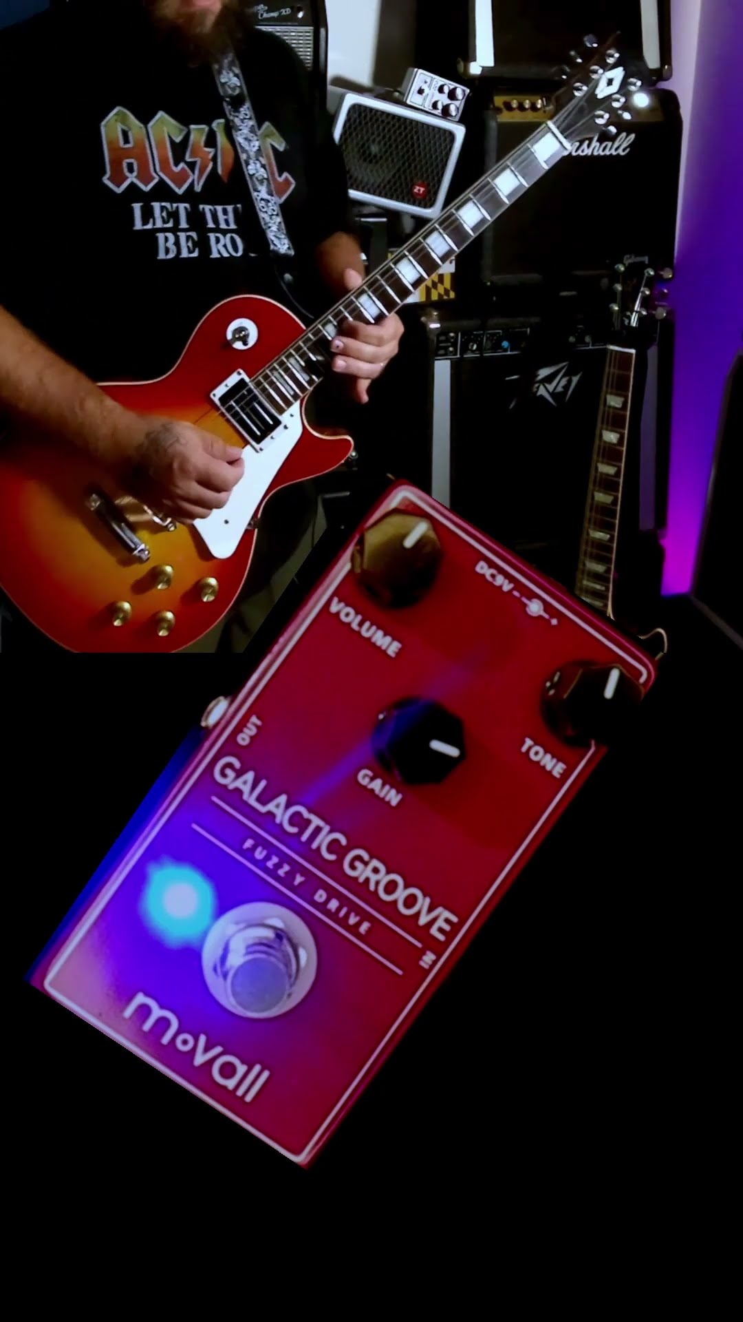 Quick jam on a Movall Galactic Groove Fuzzy Drive Pedal - YouTube