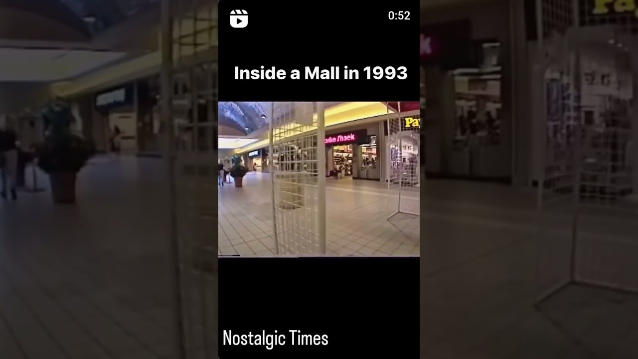 1993 Mall Nostalgic Nostalgia 90s Shorts Youtube Shopping Relatable 1990s Yt