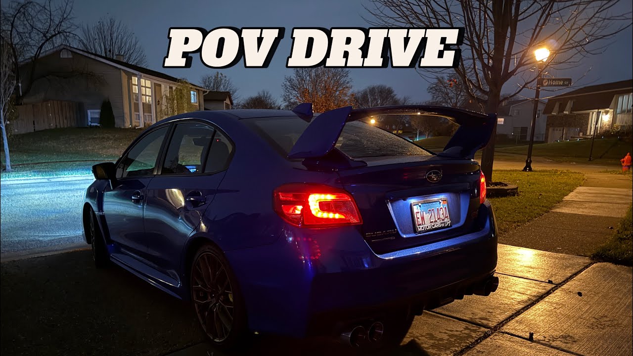 2020 Subaru STI - Rainy POV Drive - SPORT+ MODE (No Commentary!)
