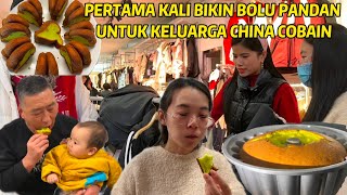 BELI BAJU IMLEK DAN BIKIN CAKE PANDAN UNTUK KELUARGA CHINA COBAIN, MERTUA & ADIK IPAR SANGAT SUKA