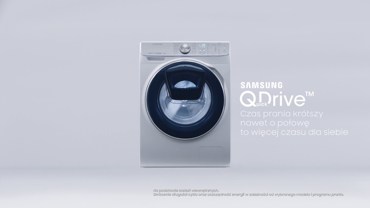 Pralka Samsung QuickDrive™ | Idealnie czyste pranie nawet o połowę  szybciej! - YouTube