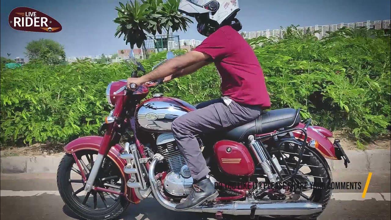 JAWA Classic with Alloy Wheels Fitting Review Ride after upgrade