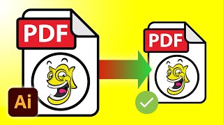 Как уменьшить размер PDF-файла в Illustrator CC