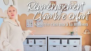 ORGANISATION CHAMBRE ENFANTS 🧸🍿| Soirée cinéma • Décoration chambre mixte • Songmics Home