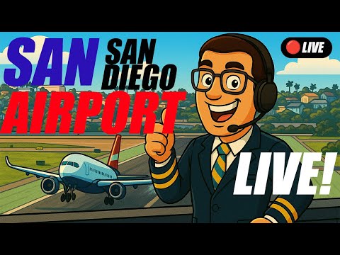 🔴 LIVE SAN SAN DIEGO AIRPORT: SAN DIEGO Best Planespotting Scenery in the USA! ✈️🛩️ PART 2