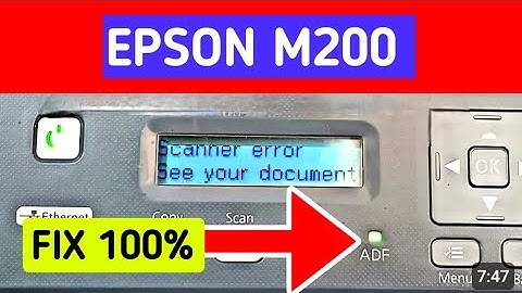 Epson M200 Printer Error see your documentation | Paper Jam Problem Solution