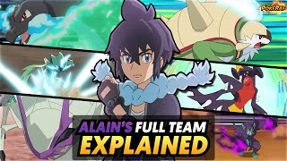 Famous Alain's Full Masters 8 PWC Pokémon Team REVEALED & EXPLAINED - Pokémon Journeys Wealth