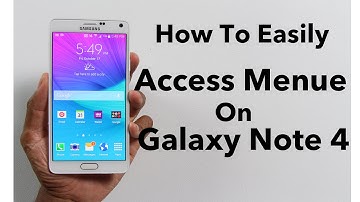 Galaxy Note 4 Tip: Quick Menue Access