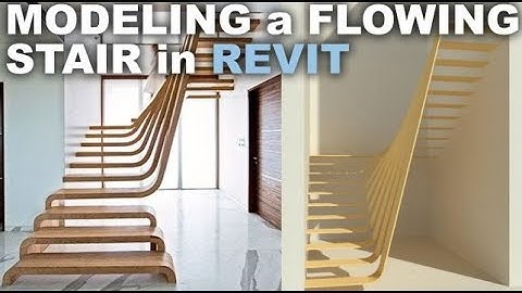 Revit Architect - Modelling a Flowing Stair in Revit ( VẼ CẦU THANG NỖI)