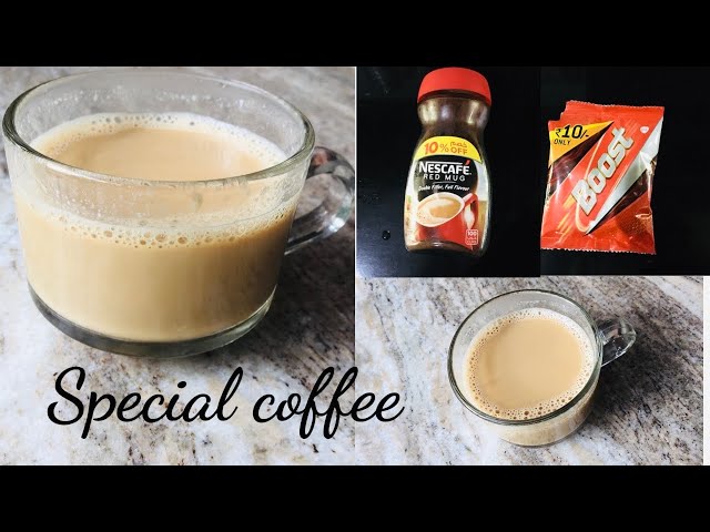How to make coffee with boost powder |  coffee making at home | coffee making in Lockdown class=