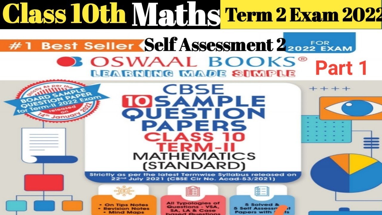 Class 10th Maths Oswaal Sample Paper Self Assessment 2 Term 2