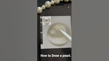 How to draw a pearl shine! #drawingtutorial #procreate #digitalart #digitalfashionillustration