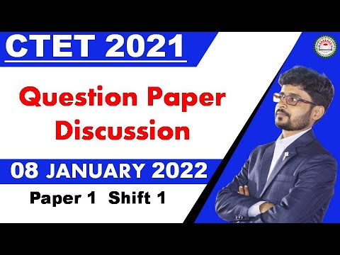 CTET Dec 2021 Answer Key || 8 January 2022 Paper 1 || 1st Shift || CDP & MATHS