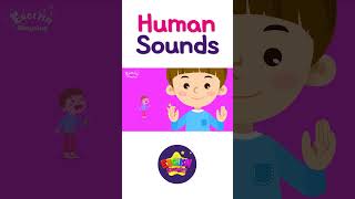 Kids vocabulary - Human Sounds - imitating sounds - English educational video for kids #shorts