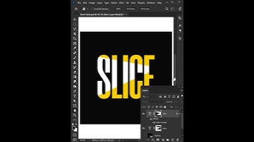 Sliced Text Effect in Photoshop #shorts #photoshop