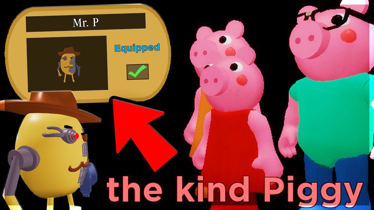 Secret Mr P Skin Full Guide Piggy Chapter 12 True Ending Youtube - all secrets in roblox piggy part 2 roblox piggy youtube