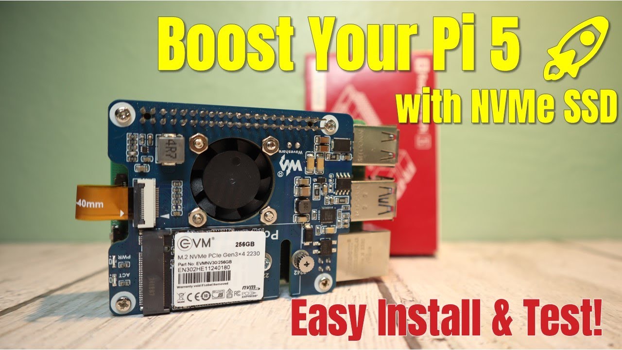 Adattatore PCIe Per M.2 Con PoE Per Raspberry Pi 5 - Waveshare HAT+ (B) Per SSD 2230/2242/2260/2280