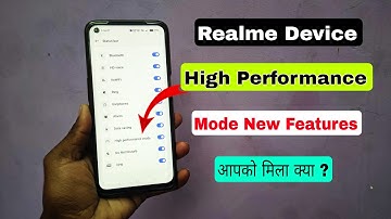Realme High Performance Mode New Update | Realme New High Performance Mode Feature kaise Enable Kare