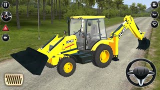 JCB Backhoe Loader Driving - Bus Simulator Indonesia #72 VBN Android Gameplay