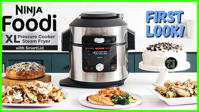 Open Box Ninja Foodi 14-in-1 6.5 QT Pressure Cooker Steam Fryer Smart Lid  OL501 - Black 