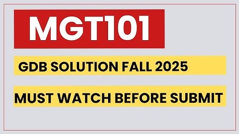 MGT101 GDB SOLUTION FALL 2025 | MGT101 GDB SOLUTION 2025
