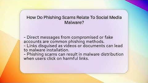 How Do Phishing Scams Relate To Social Media Malware? - Everyday-Networking