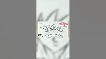 how to draw Goku from dragon Ball#anime #shorts #viral #short #shortvideo #goku #dragon ball #art