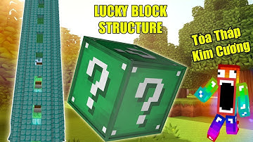 THỬ THÁCH NOOB ĐẬP 101 LUCKY BLOCK STRUCTURE ** TÒA THÁP KIM CƯƠNG CỦA NOOB
