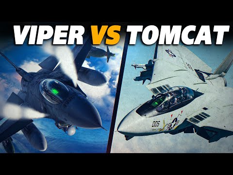 The GREATEST Dogfighters | F-16C Viper Vs F-14B Tomcat DOGFIGHT | Digital Combat Simulator | DCS |