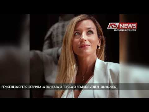 FENICE IN SCIOPERO: RESPINTA LA RICHIESTA DI REVOCA DI BEATRICE VENEZI | 08/10/2025