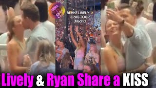 Blake Lively & Ryan Reynolds share 'sweet kisses' during Swift's Eras Tour in Madrid