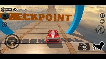 Impossible car stunt track 3d leave no 4 in challenge mode