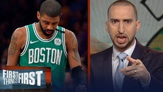 Nick Wright on Kyrie's surgery threats if LeBron's Cavs didn't trade him | FIRST THINGS FIRST