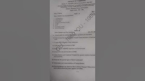 banking Theory..question paper  BCom3rd year 5semester#importantpaper#bankingtheory