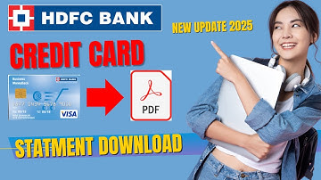 HDFC Credit Card PDF Statement Kaise Nikale | How to Donwload HDFC Bank Credit Cards Bill Statement
