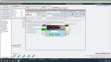 How To Request In GSTR-1 GSTR-3B And GSTR-2A In AEON GST Software
