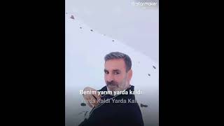 Yarda Kaldı sanatçimiz Mehmet   Alma  söylöyor  