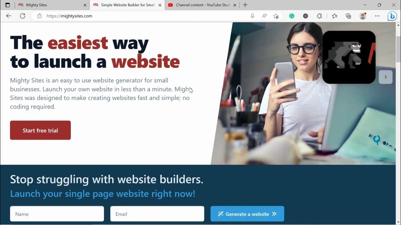 How to Make a Simple Website for a Video Production Business - EASY ...