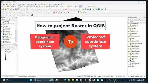 How to project Raster coordinate systems in QGIS