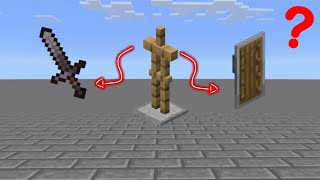 Information How to make the Armor stand hold two things in Minecraft pe  Update
