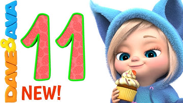 🚉 Number Train Part 2 | Nursery Rhymes and Counting Songs | Learn Numbers with Dave and Ava 🚉