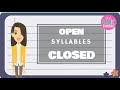 Understanding Open and Closed Syllables