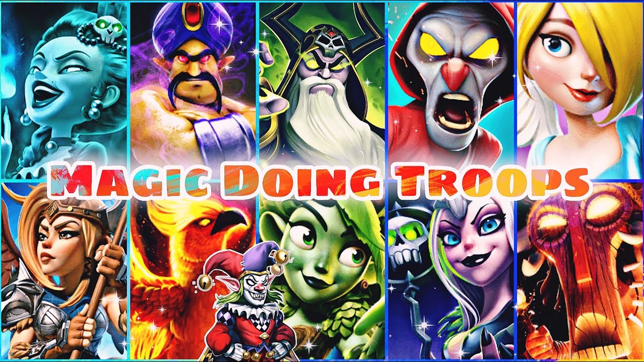 Castle Crush 🔥 MAGIC TROOPS 🧞‍♀️ ALL MAGIC DOING TROOPS IN 1 DECK 🔥 Castle Crush Gameplay
