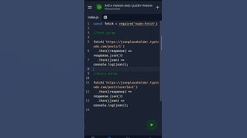 Example of Path param and Query param